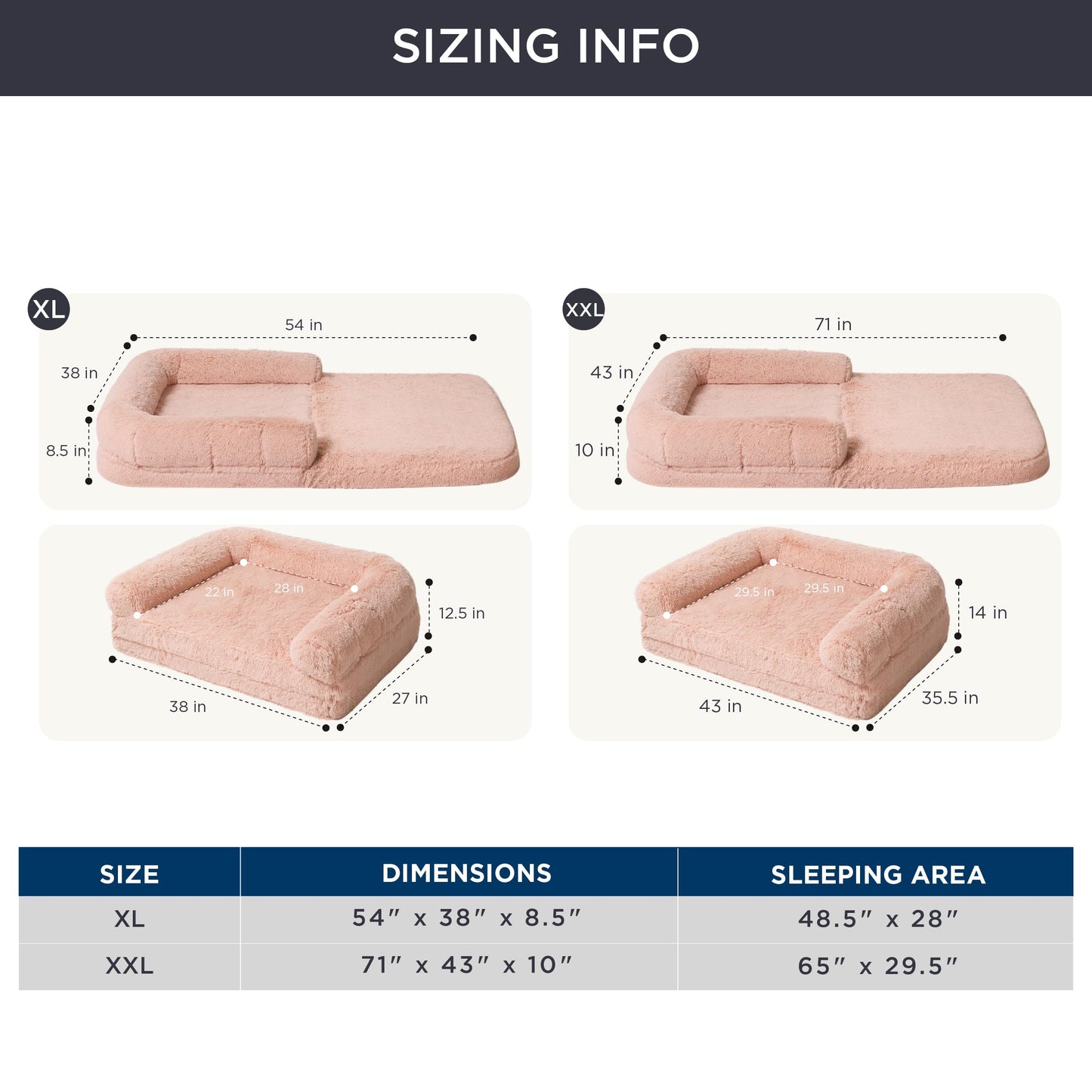Bedsure Foldable Human Size Giant Dog Bed for Adults, 2 in 1 Calming Pet Bed with Egg Foam Supportive Mat and Waterproof Liner, Faux Fur Orthopedic Sofa, Camel