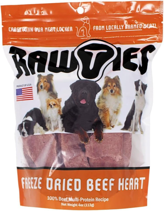 Freeze Dried Raw Beef Heart for Dogs - Raw Diet Dog Food - Quality Dehydrated 100% Raw Meat - No Fillers, No Grain